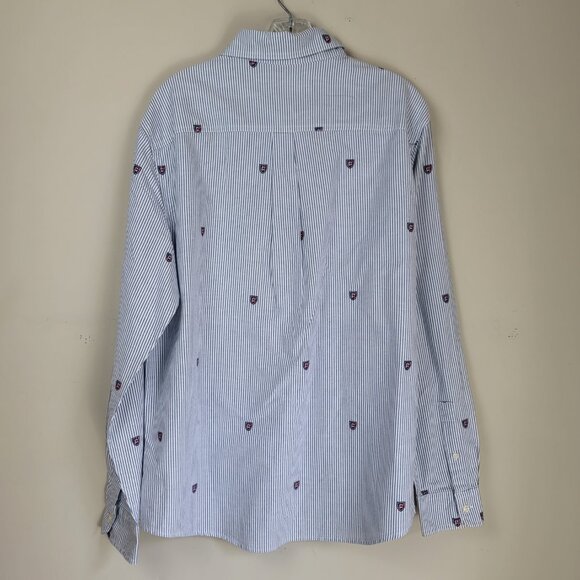 Chaps Heritage Striped Button Down Shirt Men's Large NWT Long Sleeve Casual - Picture 4 of 13